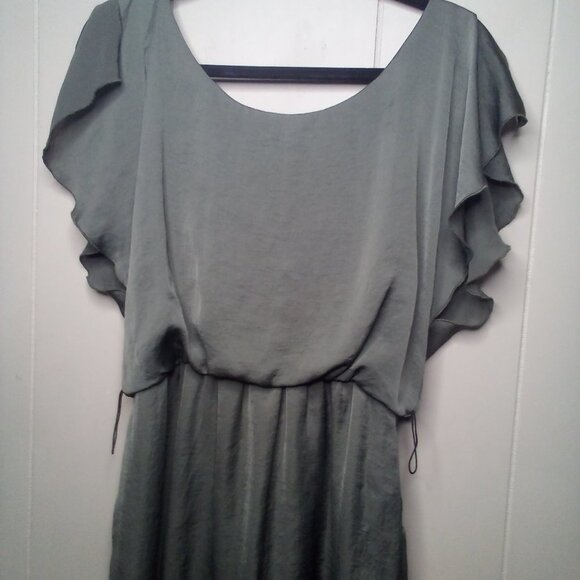 City Triangles Dress M Short Sleeve Pockets Green - Picture 2 of 15